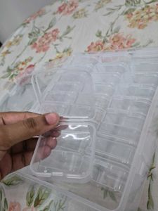 Clear Storage Box with Compartments