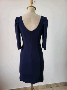 Navy Midi Dress - Elegant &amp; Chic