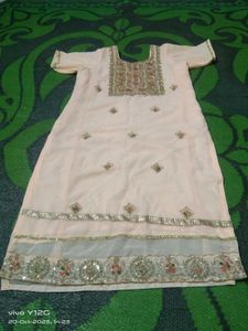 Elegant Peach Pakistani Dress