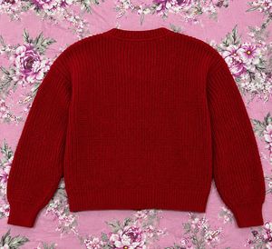 Chic Embroidered Knit Cardigan