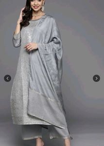 Elegant Blue Kurta Set with Dupatta