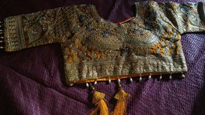 Brand New saree with heavy stitched blouse