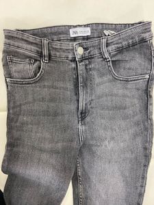 Zara Grey Denim Jeans