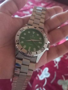 Rolex Stylish Green Dial Watch