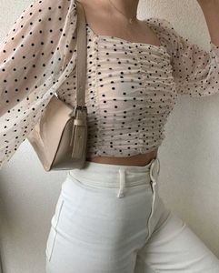 H&m Polka Dot Mesh top