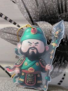 Cute Cartoon Warrior Keychain Charm