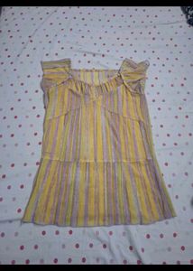 Flowy Striped Ruffle Top
