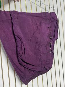 Elegant Purple Embroidered Kurta