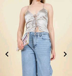 Silver Cami Top New with tag