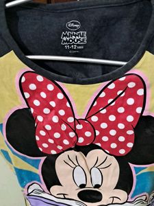 Disney's Minnie Mouse, Cap Sleeves, Black Top - 11