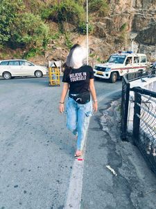 Black 'Believe In Yourself' Graphic Tee
