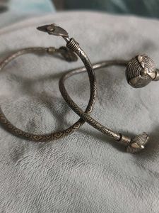 Vintage Oxidised Armlet Bangle