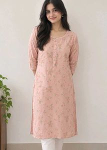 Avaasa Pink Floral Kurti
