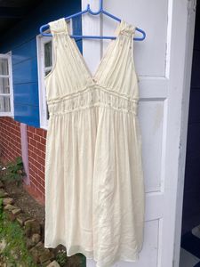 Korean Off White Dress