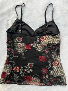 Floral Print Spaghetti Strap Top