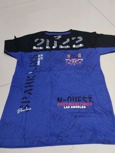 Blue With Black Kids Trowser Set