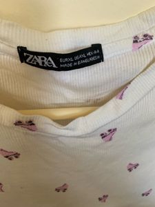 White Roller Skate Print Crop Top