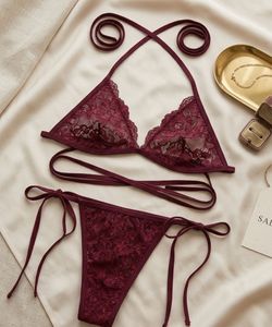 Red bikini set