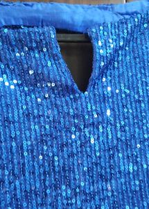 Stunning Blue Sequin Party Dress