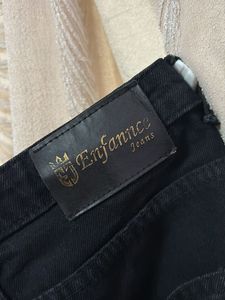 Black High-Waisted Wide Leg Jeans