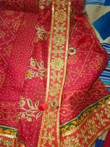 Traditional Bandhani Cotton Saree