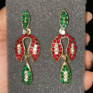 COMBO 3 Red Gemstone Earrings