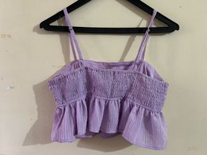 Lavender Ruched Cami Top