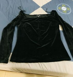Velvet  Square neck top