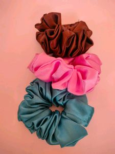 Satin Scrunchie Set (3 pcs)