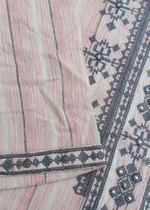 Price Drop !Embroidered Stylish Pink Straight Kurt