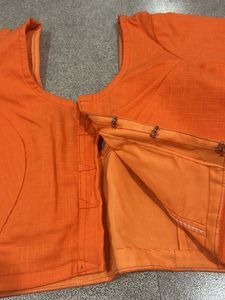 Orange Ethnic Blouse