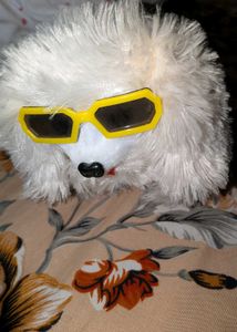 Cute Dog Plush Toy with Sunglasses