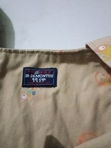 Cute Tan Fish Overalls