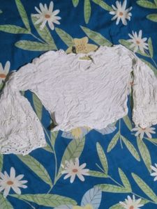 White Embroidered Blouse