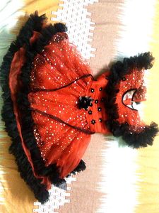 Sparkly Red &amp; Black Party Dress