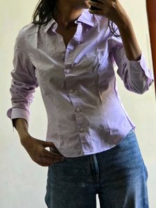 Lavender Button-Up Shirt