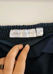 Navy Blue Adjustable Strap Maxi Dress Size S