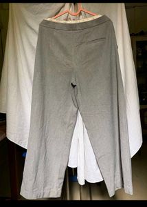 ZARA Grey Wide Leg Trousers