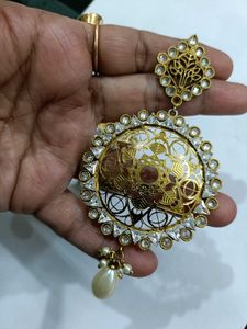 Traditional Kundan, Pearl Earrings