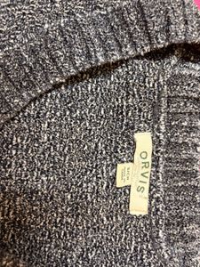 Gray V-Neck Knit Sweater