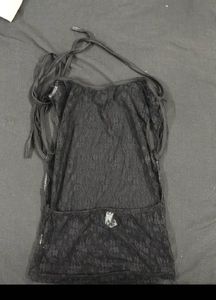 Sheer Black Lace Top