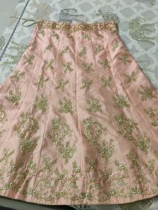Beautiful Peach Lehenga Choli Set