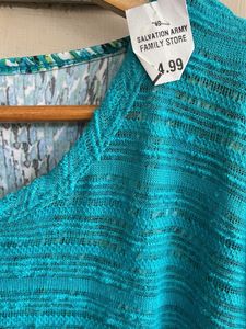 Chic Blue Layered Top