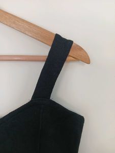 Black Button-Front Camisole Top