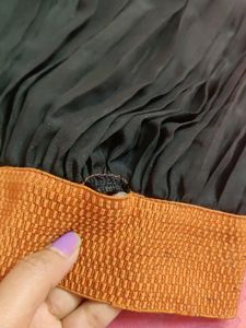 Long Frill Skirt For Women, Casual Black Colour