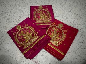 Aari work Silk Blouse