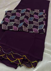 Elegant Purple Saree