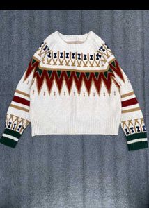 Patterned Knit Pullover
