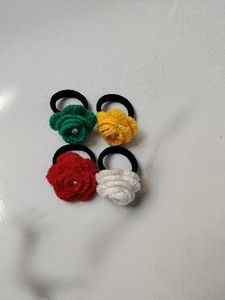 Crochet Flower Hair Clips - Set of Four