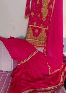 Stunning Pink Embroidered Kurta Set